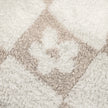 Blushing Beige & White Flower Power Print Toddler Blanket