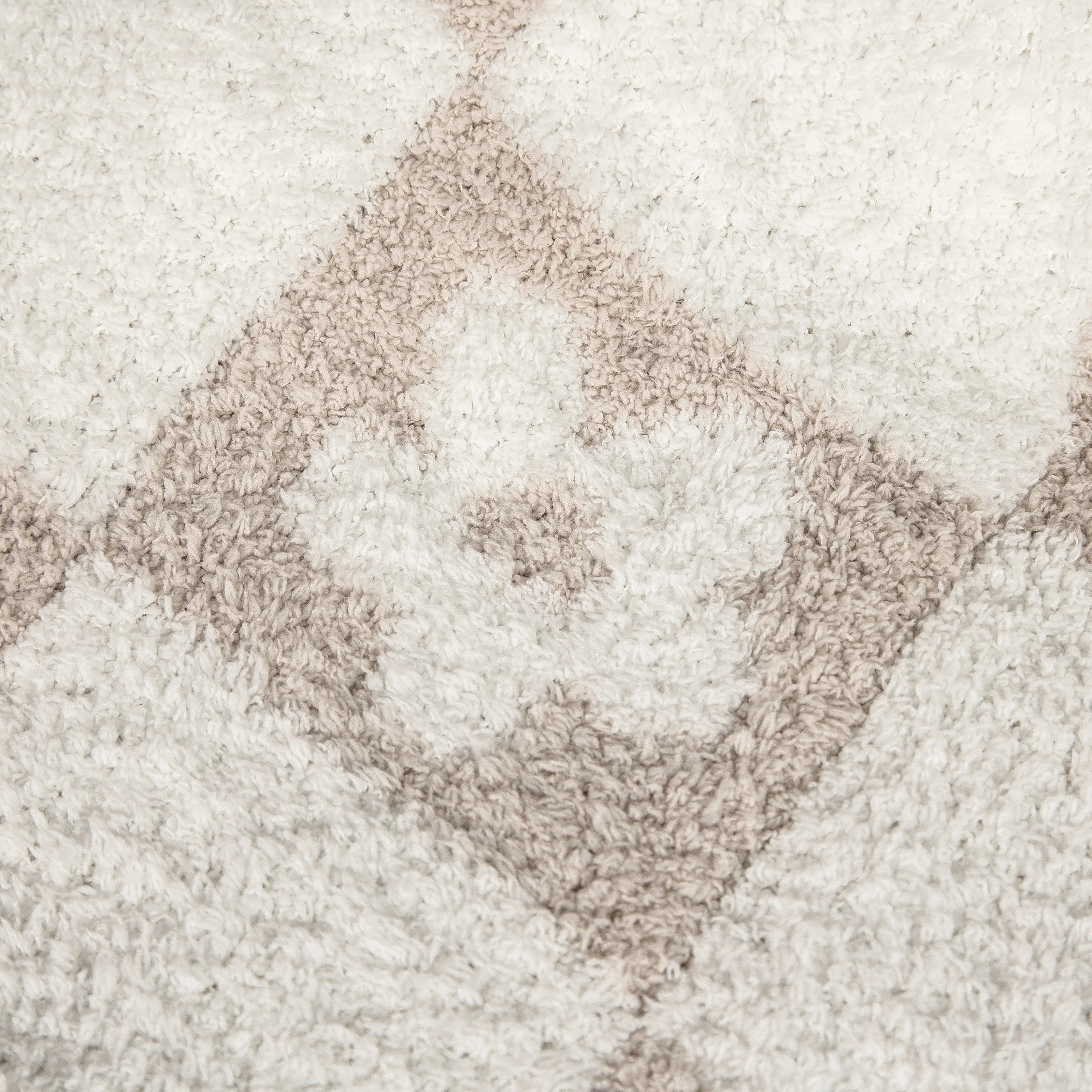 Blushing Beige & White Flower Power Print Toddler Blanket