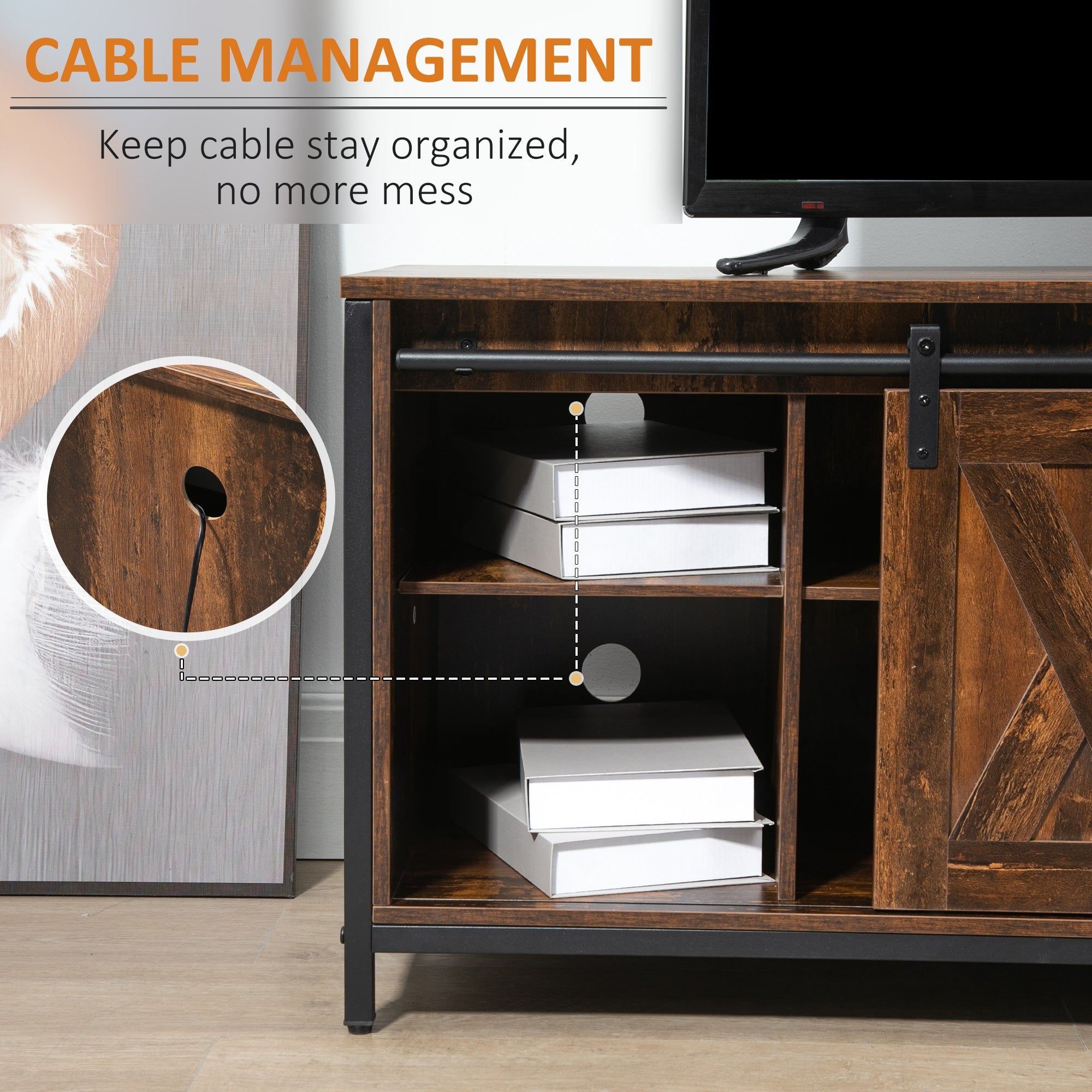Easton Industrial Style TV Stand for TVs up to 60