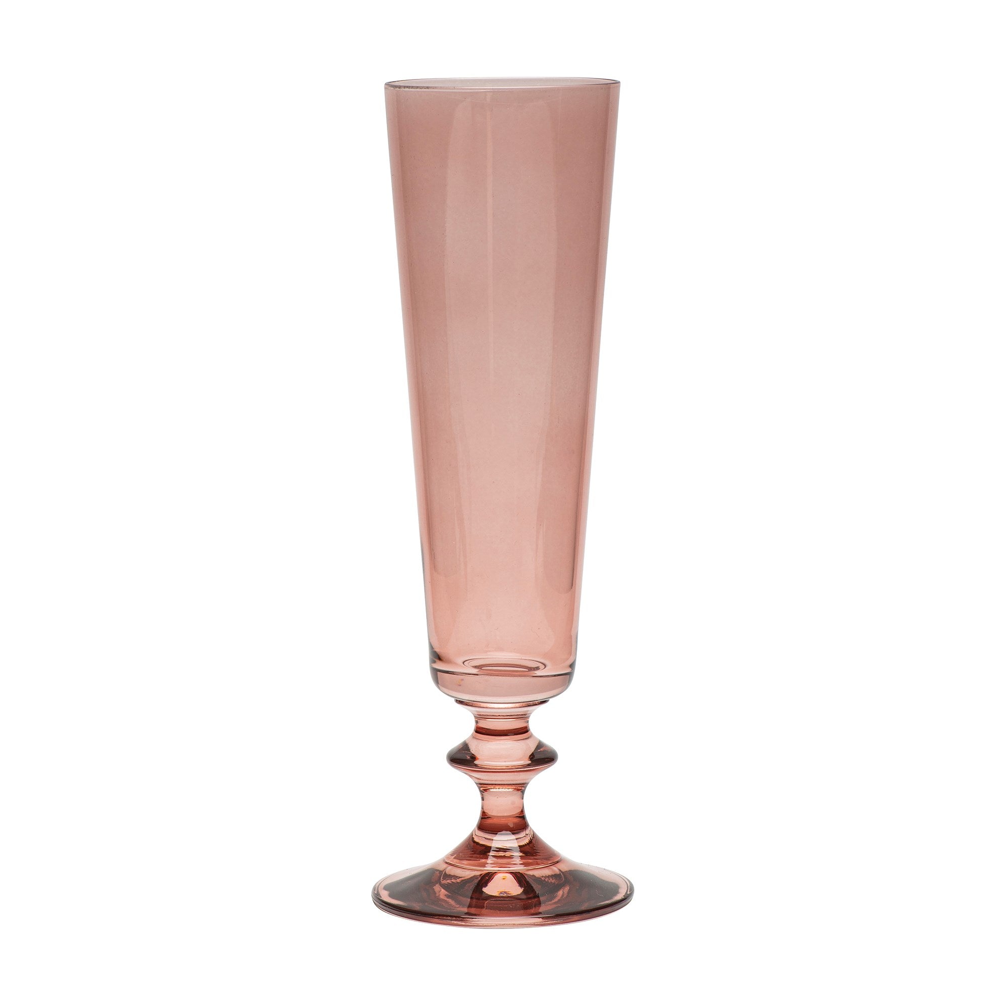 Bohemia Crystal - Bella Champagne flute Sunset Rose