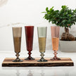 Bohemia Crystal - Bella Champagne flute Sunset Rose