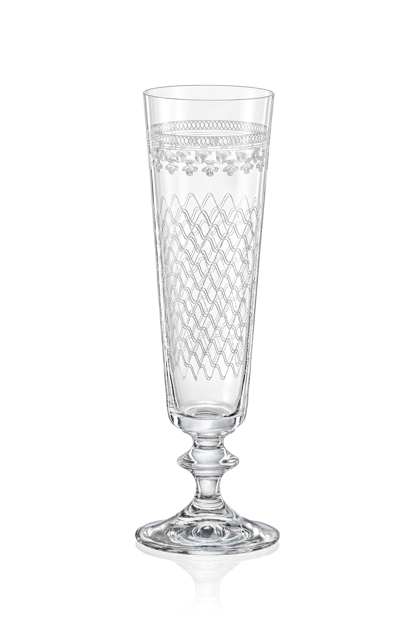 Flûte à champagne Bella Karolinka en cristal de Bohême