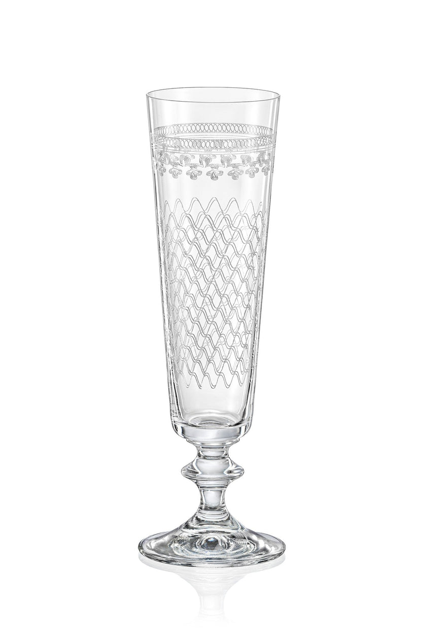 Flûte à champagne Bella Karolinka en cristal de Bohême