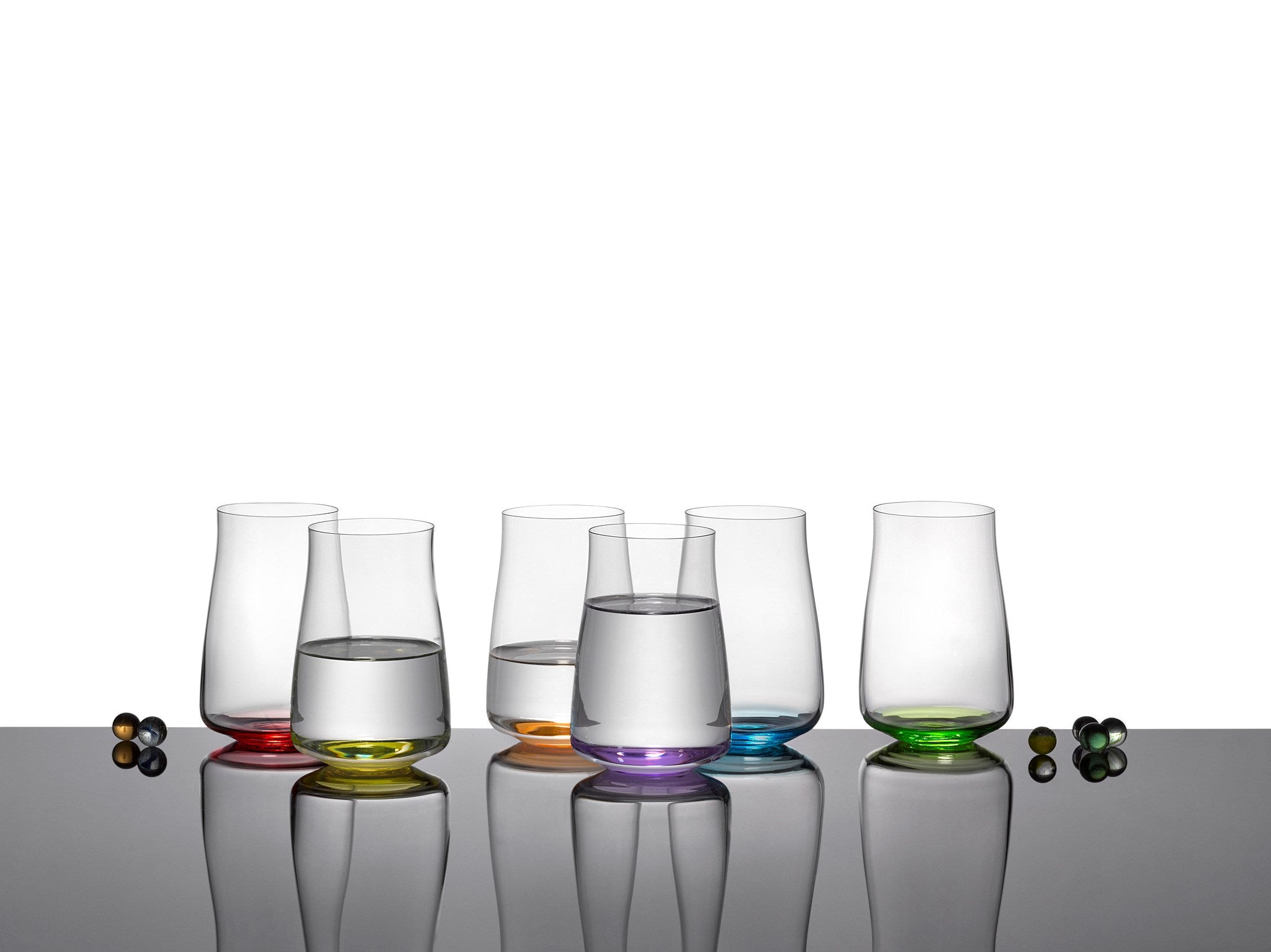 Bohemia Crystal - Rainbow Fresh Highball Tumbler (Set of 6) Assorted