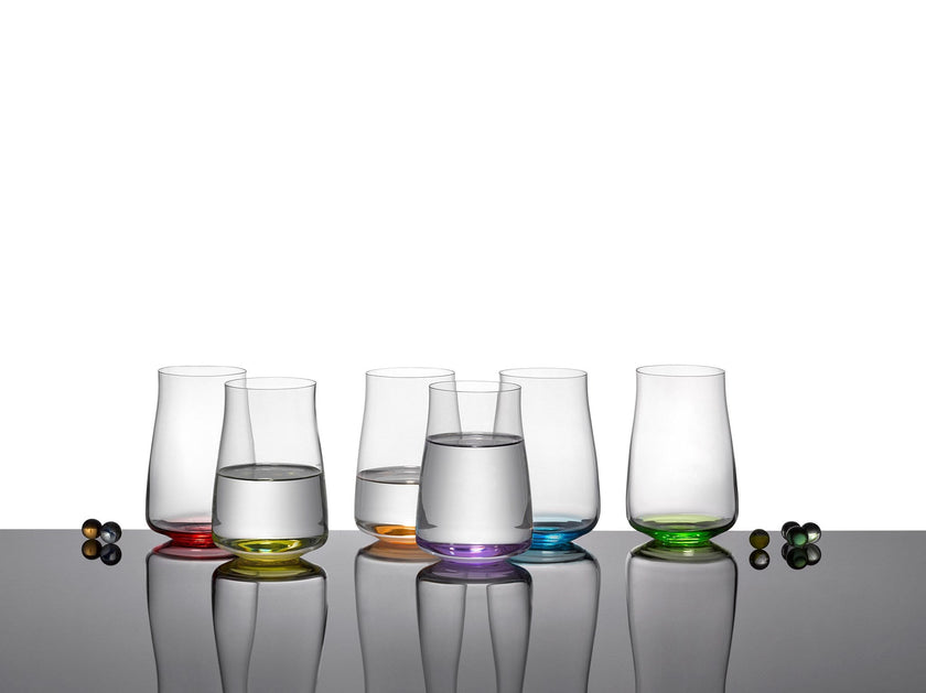 Bohemia Crystal - Rainbow Fresh Highball Tumbler (Set of 6) Assorted