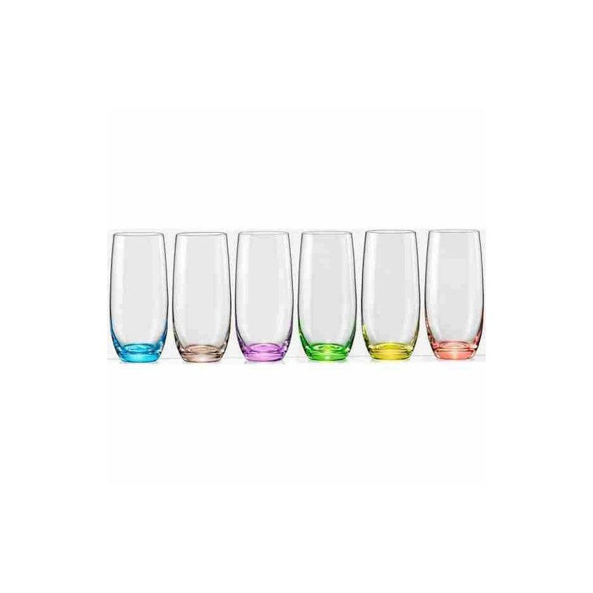 Bohemia Crystal - Rainbow Hiball (Set of 6) assorted