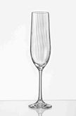 Bohemia Crystal - Waterfall Optic Flute (Set of 6)