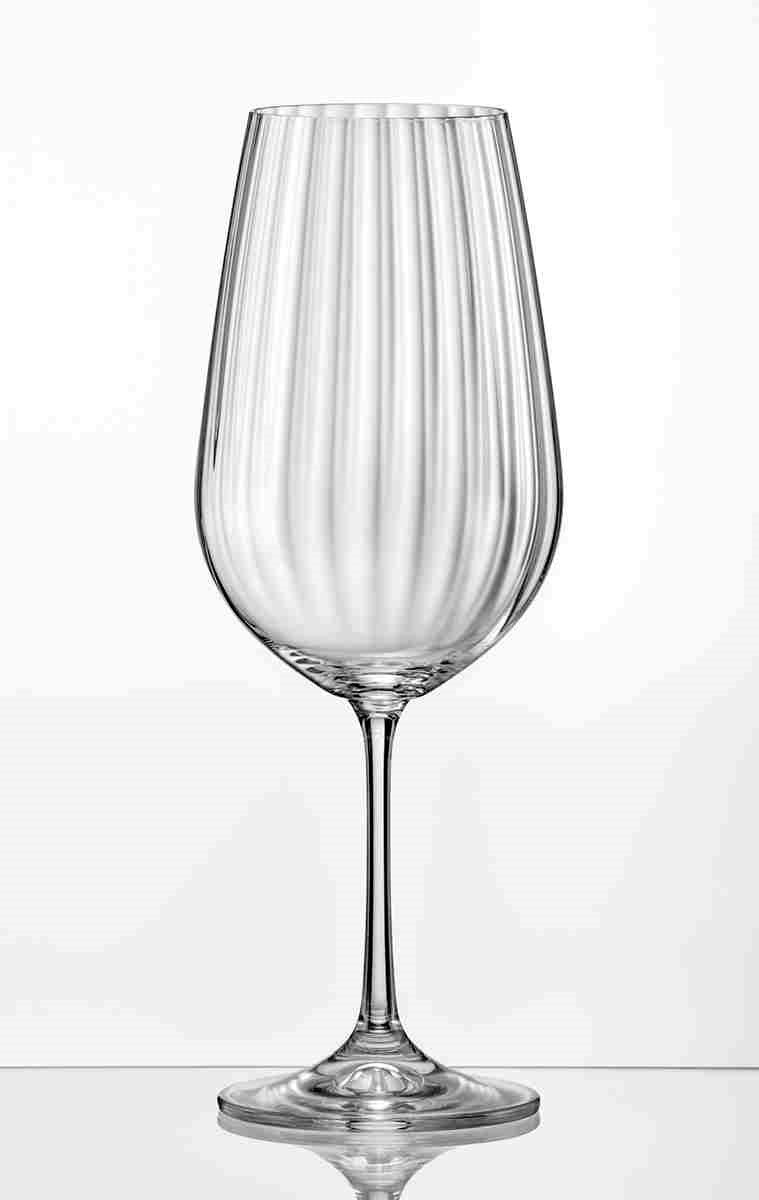Bohemia Crystal - Waterfall Optic Wine (Set of 6) 550ml
