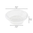 Bol DiamondBowl transparent avec couvercle – 3 formats empilables de 24 à 48 oz