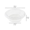 Bol DiamondBowl transparent avec couvercle – 3 formats empilables de 24 à 48 oz