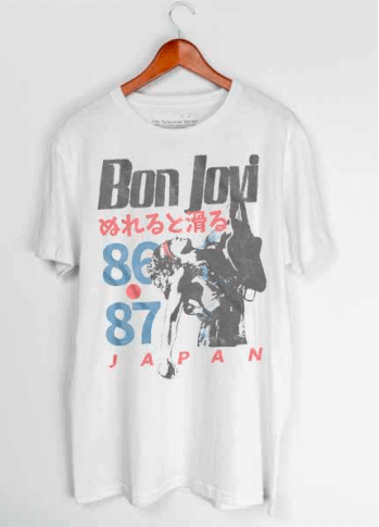 Bon Jovi Japan Tour White T-Shirt