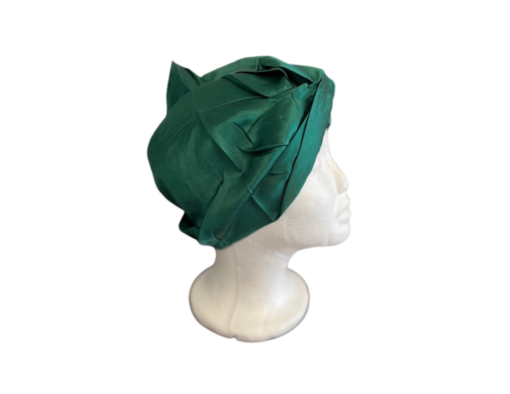 Silk Bonnet Dk Green (Twisted Design)