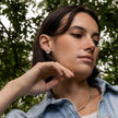 Ouverte d’esprit - Boucles d'oreilles géométriques avec ou sans breloque