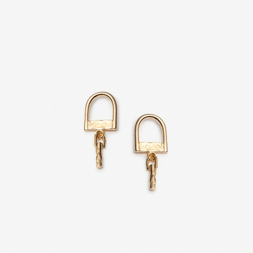 Ouverte d’esprit - Boucles d'oreilles géométriques avec ou sans breloque
