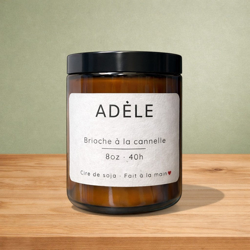 Bougie de soya ADÈLE brioche à la cannelle