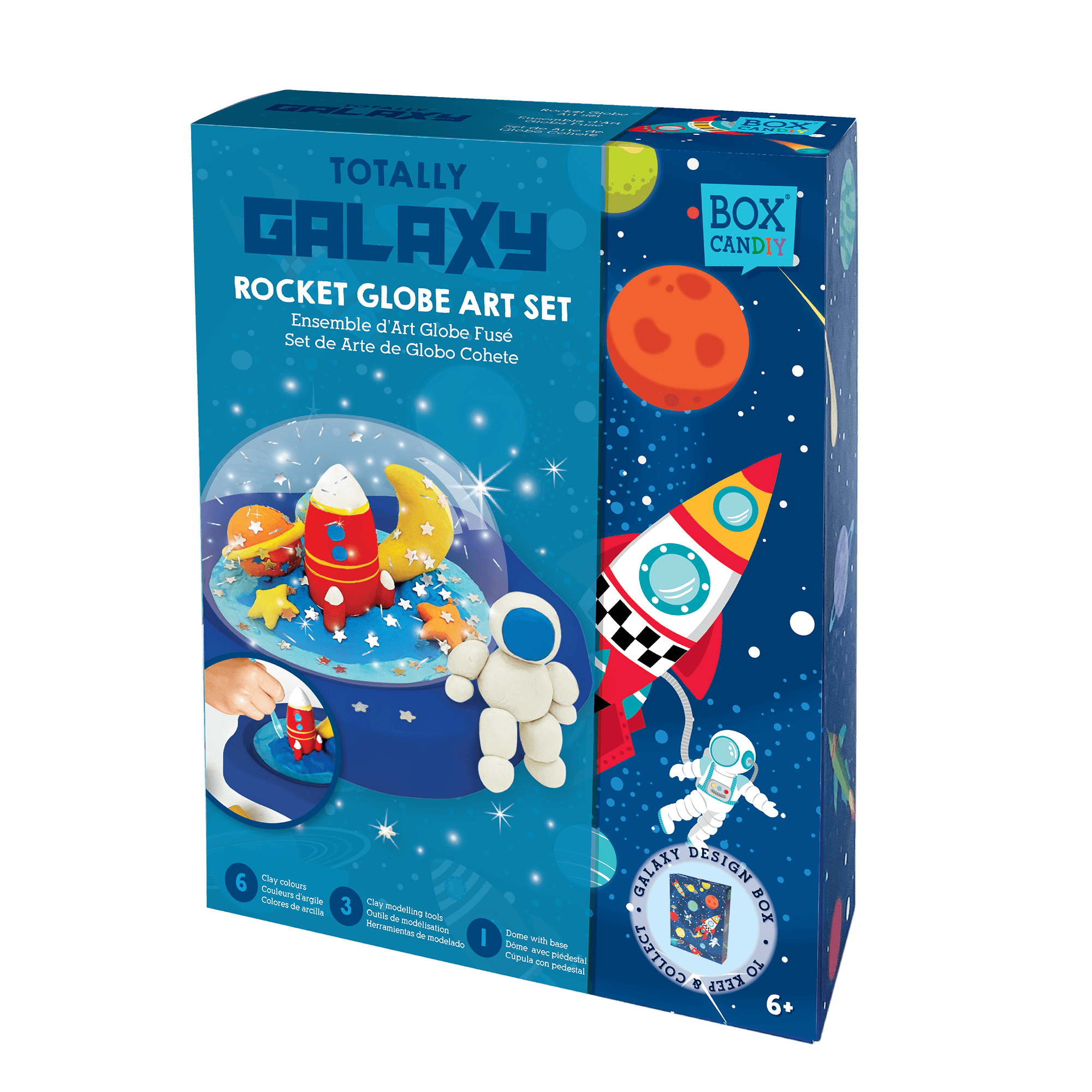 Box Candiy - Totally Galaxy - Rocket Globe Art Set