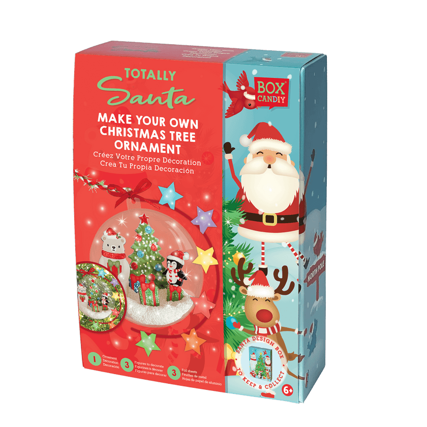 Box Candiy - Totally Santa - Christmas Tree Ornament Art Set