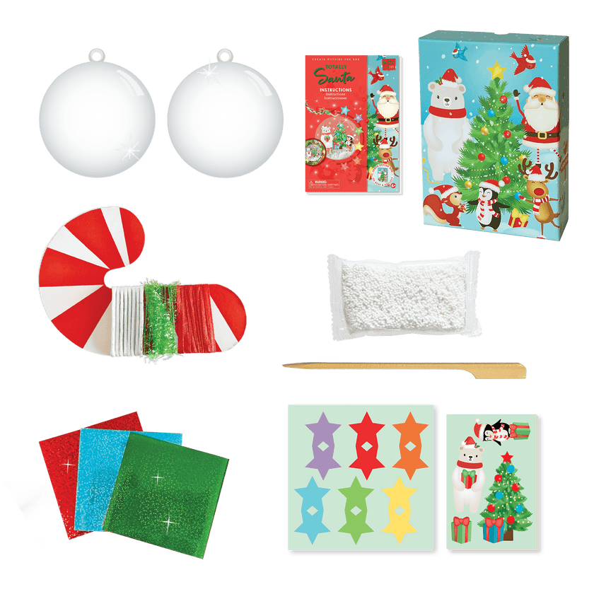 Box Candiy - Totally Santa - Christmas Tree Ornament Art Set