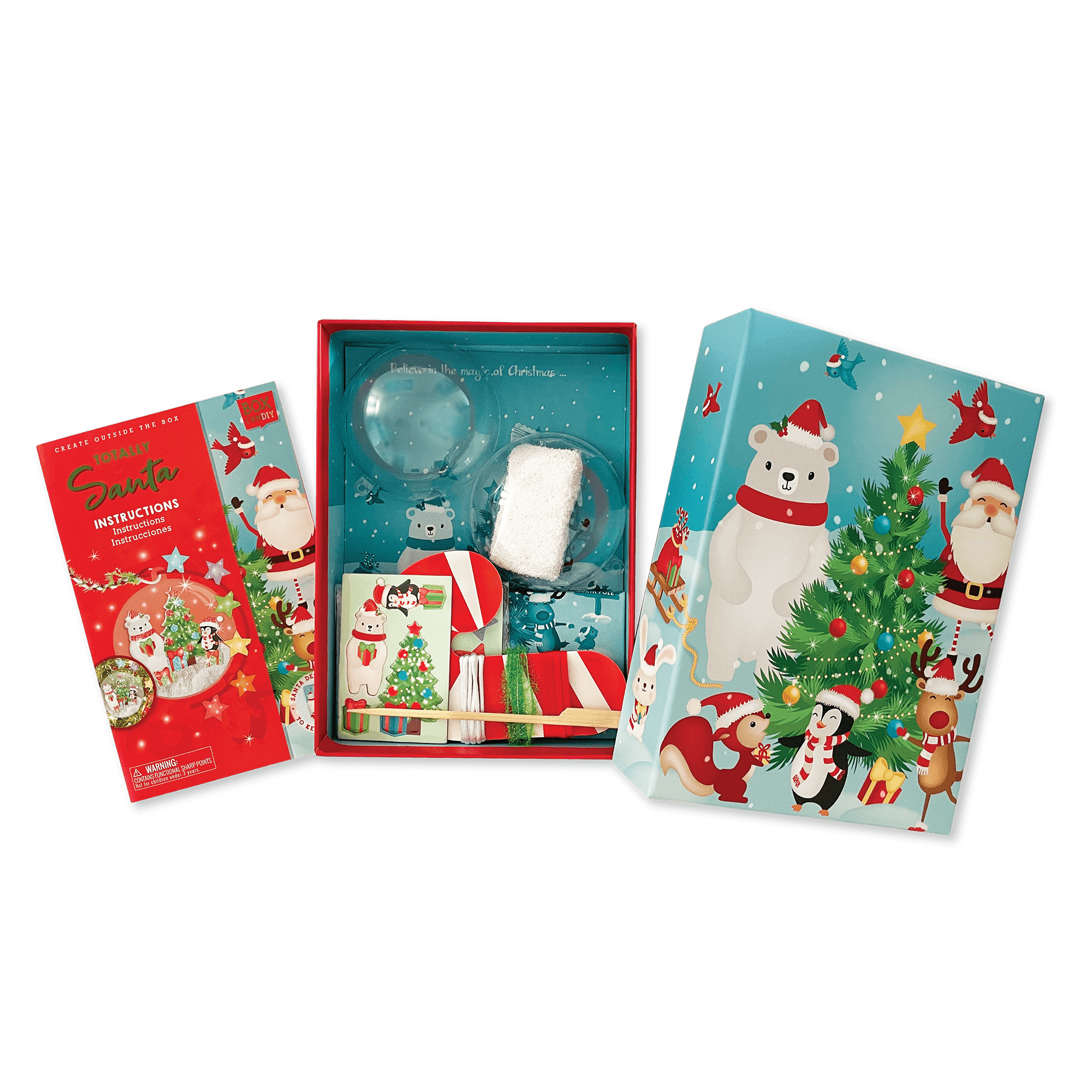 Box Candiy - Totally Santa - Christmas Tree Ornament Art Set