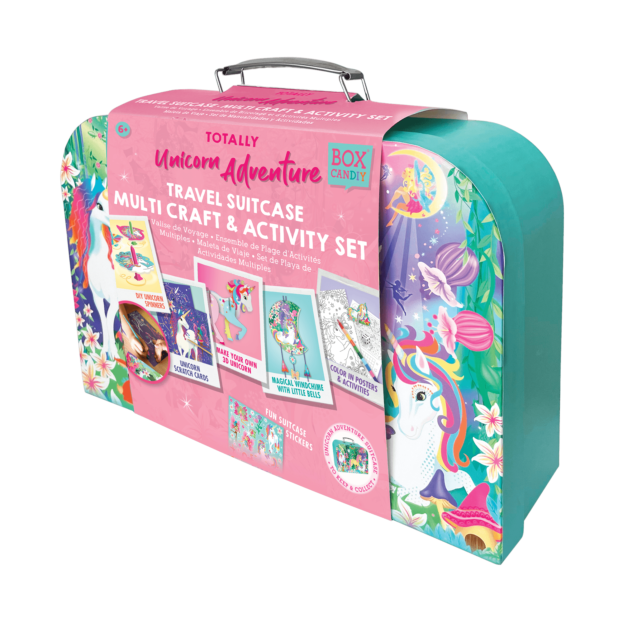 Box Candiy - Totally Unicorn Adventures - Travel Case Craft & Act Set