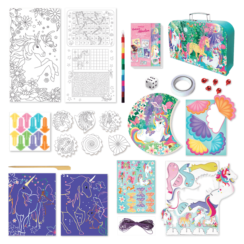 Box Candiy - Totally Unicorn Adventures - Travel Case Craft & Act Set