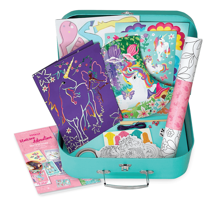 Box Candiy - Totally Unicorn Adventures - Travel Case Craft & Act Set