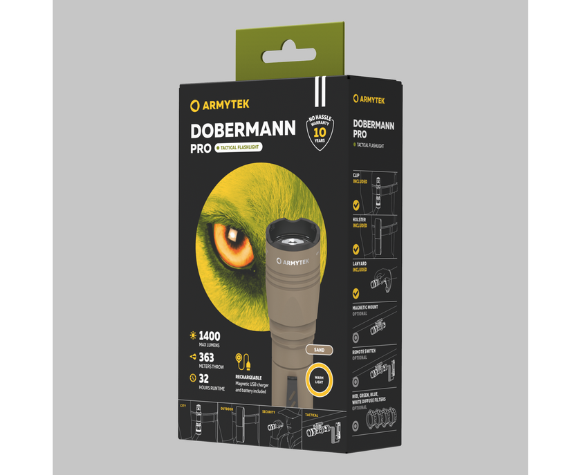 Doberman pro magnet usb warm - Armytek
