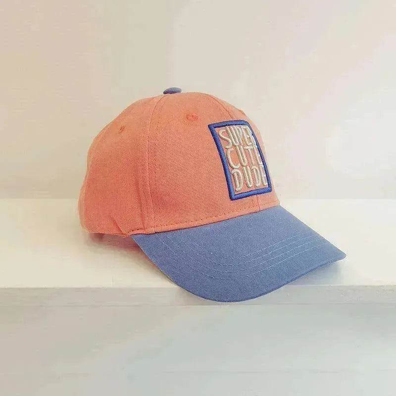 Boys And Girls Casual Color Matching Embroidery Caps