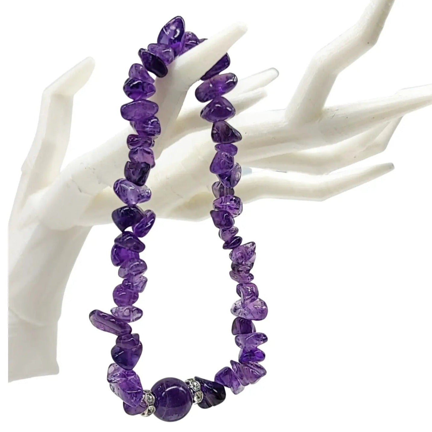 Bracelet - Amethyst - Chips & Bead