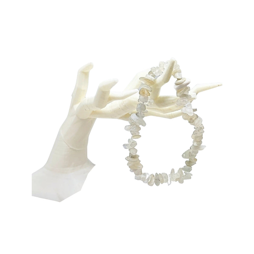 Bracelet -Rainbow Moonstone -Chips