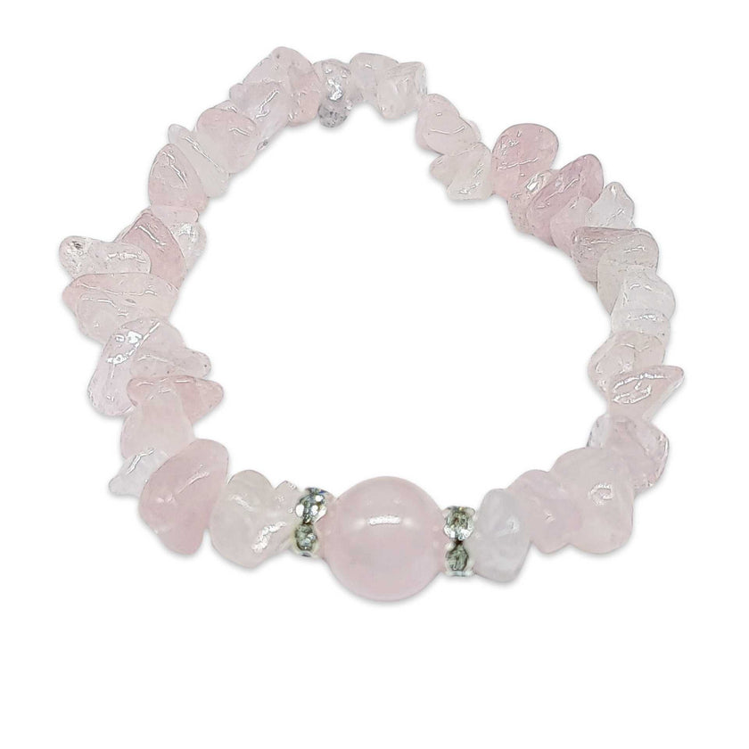 Bracelet - Rose Quartz - Chips & Bead