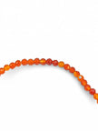 Bracelet -Carnelian -Faceted -4mm