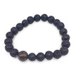 Bracelet - Lava Stone 8mm & Tiger Eye 10mm