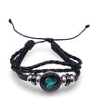 Bracelet -Leather -Celestial Zodiac Sign & Constellation