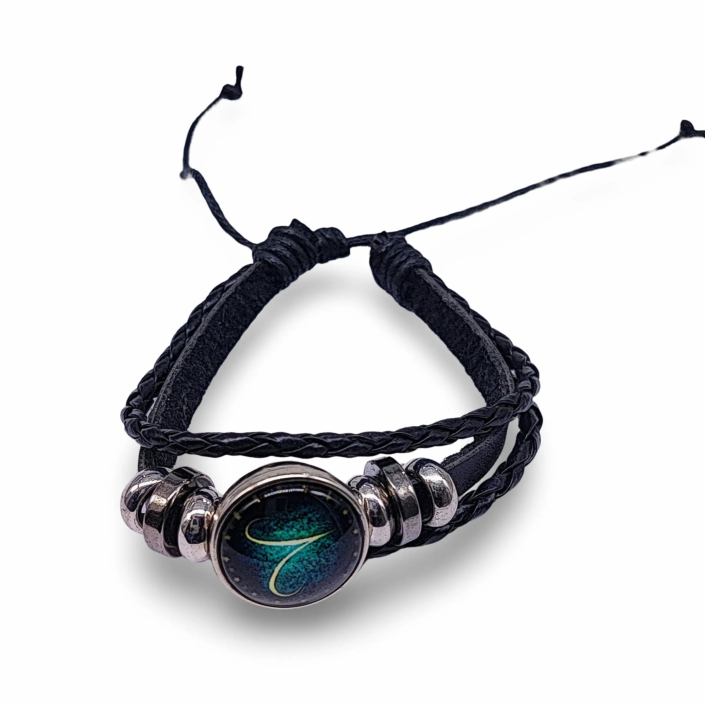Bracelet -Leather -Celestial Zodiac Sign & Constellation