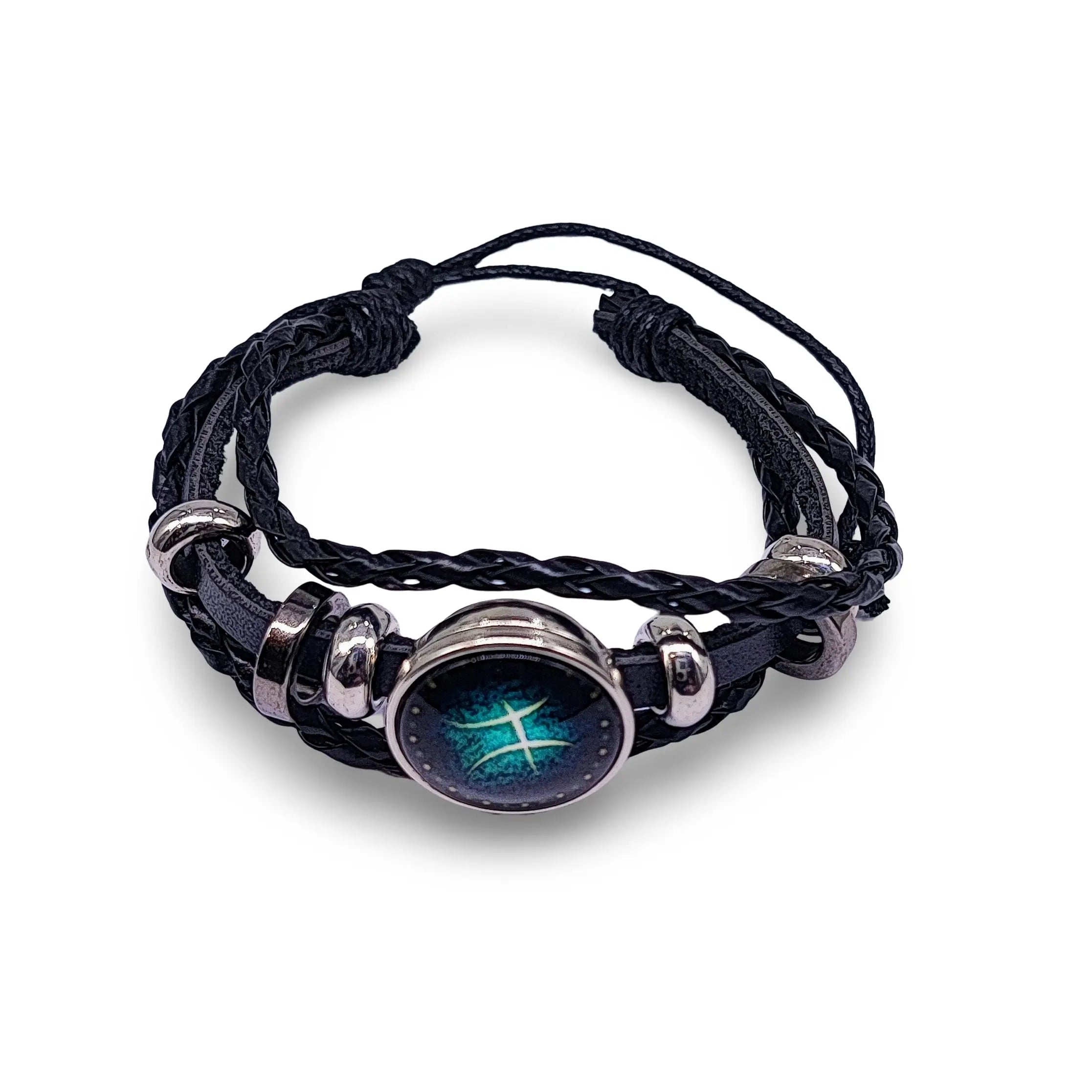 Bracelet -Leather -Celestial Zodiac Sign & Constellation
