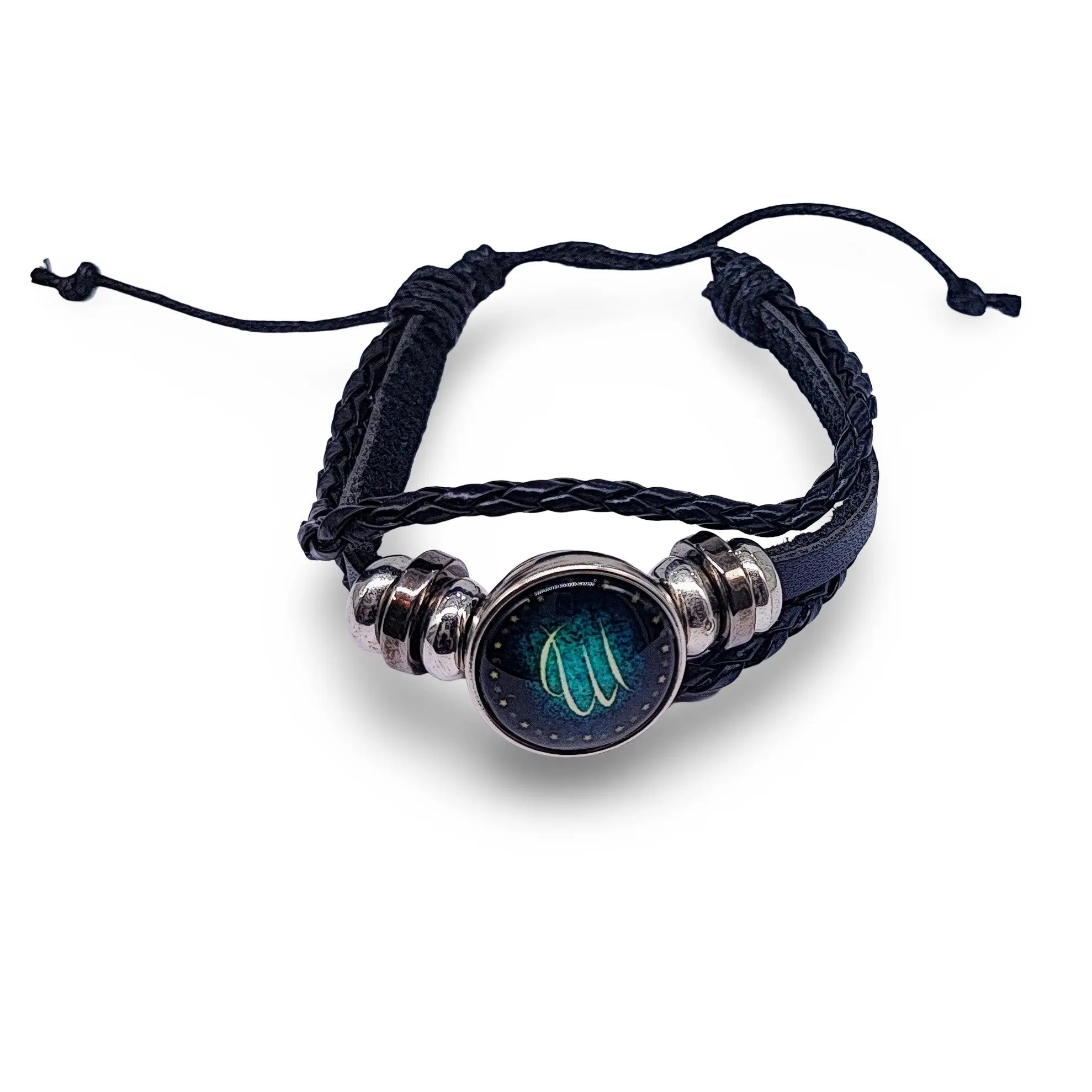 Bracelet -Leather -Celestial Zodiac Sign & Constellation