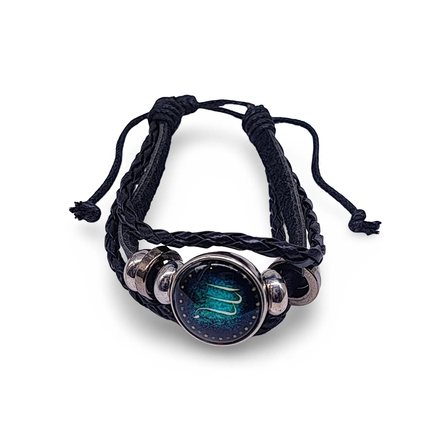 Bracelet -Leather -Celestial Zodiac Sign & Constellation