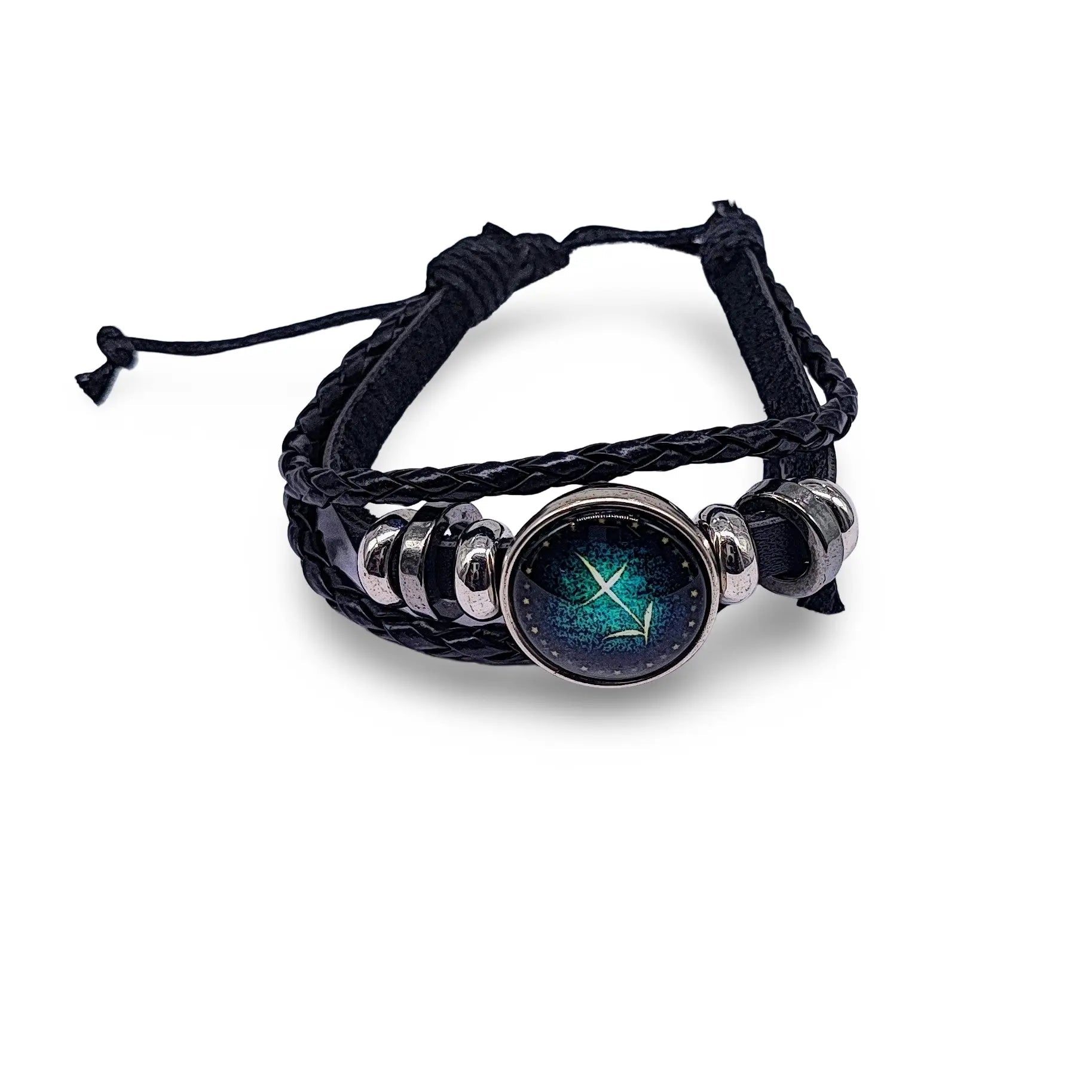 Bracelet -Leather -Celestial Zodiac Sign & Constellation