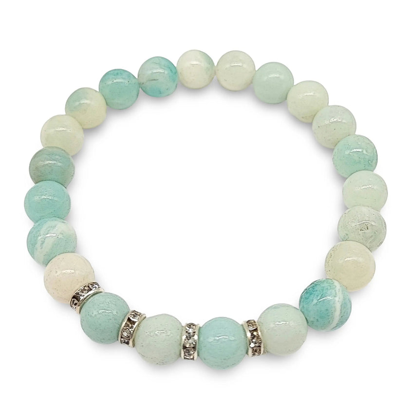 Bracelet -Natural Amazonite -8mm