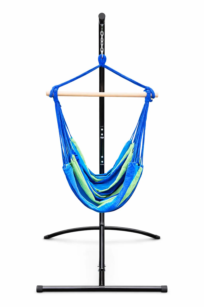 Chaise hamac brésilienne avec support universel.