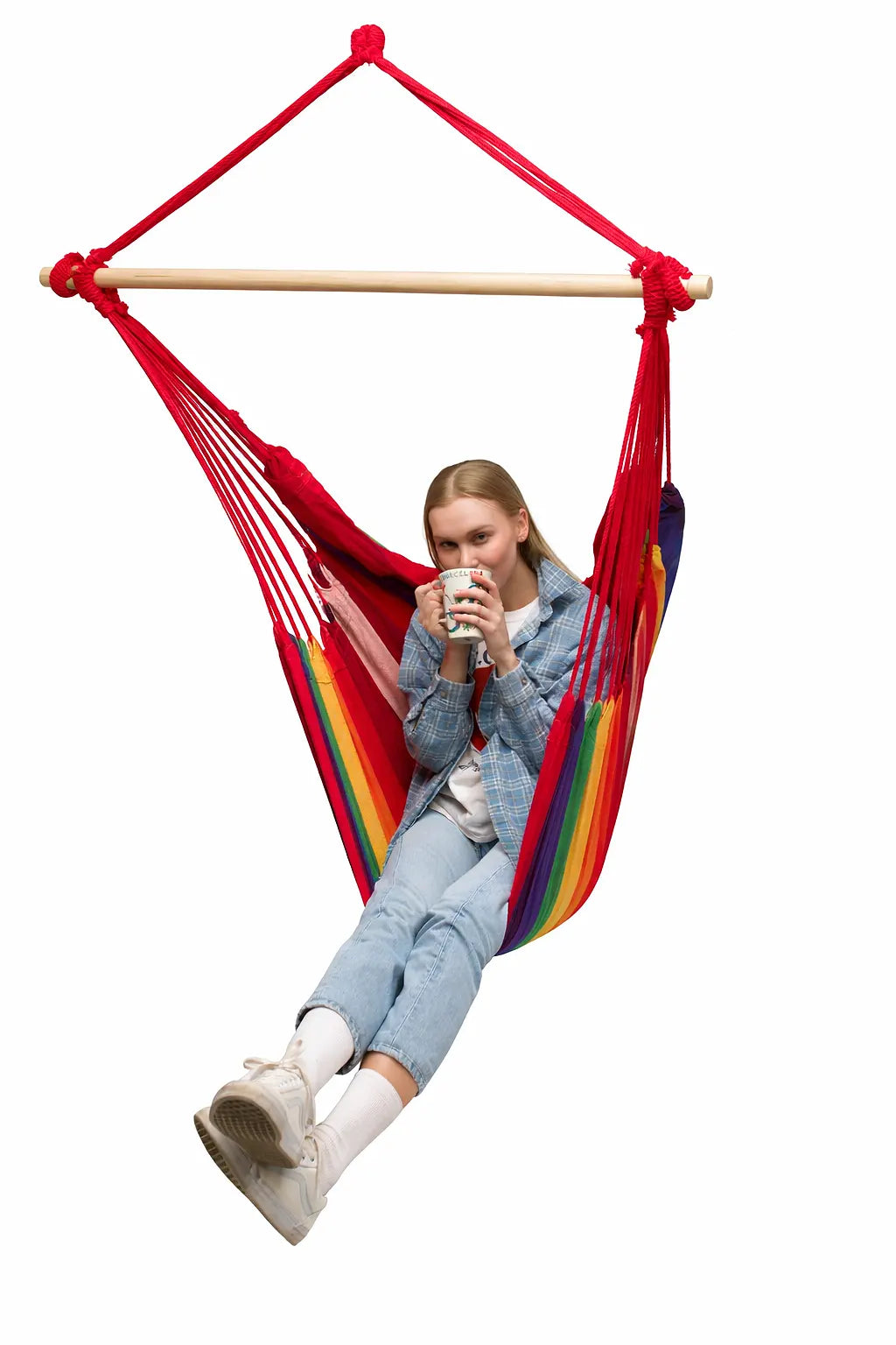 Chaise hamac brésilienne avec support universel.