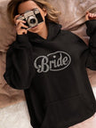 Bride in Circle Rhinestone Shirt – Wedding Day Sparkle Bling Tee | Blingdazzel