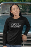 Bride in Circle Rhinestone Shirt – Wedding Day Sparkle Bling Tee | Blingdazzel