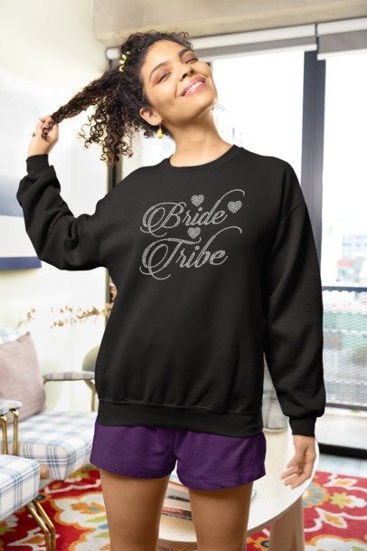 Bride Tribe Rhinestone Shirt – Bachelorette Party Sparkle Bling Tee | Blingdazzel
