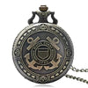 Bronze United States Coast Guard 1790 Theme Pocket Unisex Navy Watch.