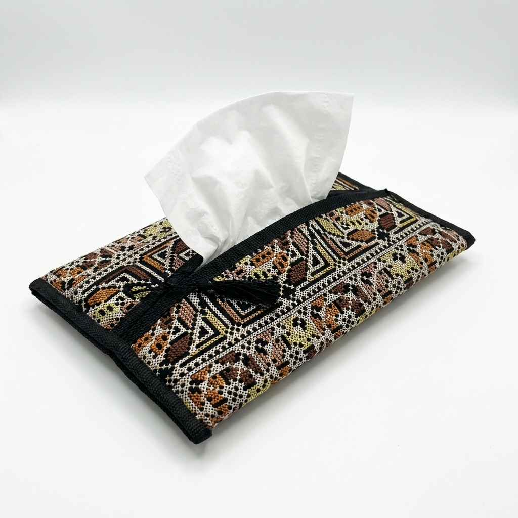 Tatreez Tissue Cover – Palestinian Textile