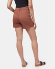 Twill High Waist Short