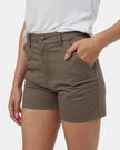 Twill High Waist Short