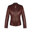 Valkyrie Burgundy Leather Jacket